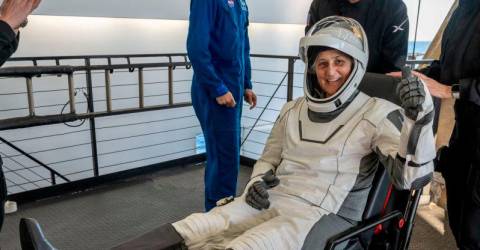 Smiles, thumbs ups and a safe return for ‘stranded’ NASA astronauts