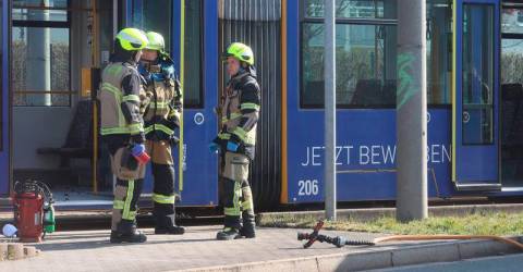 German police hunt man who set woman on fire in tram