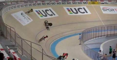 Nurul Izzah crashes in keirin race in Turkiye